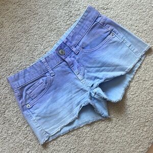 Ombré Denim Shorts